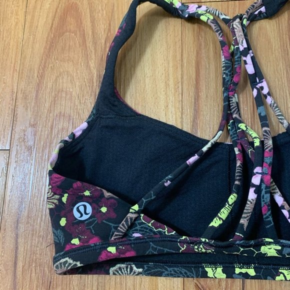 Lululemon Free To Be Zen Bra Fluorolace Multi - Picture 6 of 9